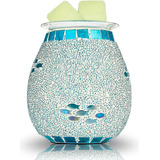 Hyh-bulb Calentador De Vidrio Mosaico Para Cera Perfumada, Q