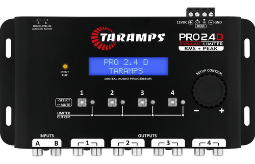 Crossover Taramps Pro 2.4d Processador Audio Dynamic Limiter