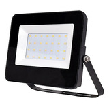 Rf-3524-led, Reflector Led 30w Luz Neutra, Calux Color De La Carcasa Negro Color De La Luz Blanco Neutro