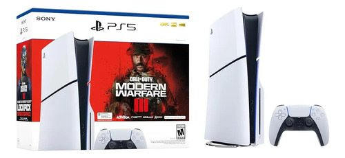 Sony Playstation 5 Slim 1tb Call Of Duty: Modern Warfare Iii Bundle Cor  Branco