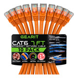 Gearit Cable Ethernet Cat 6 De 7 Pies (paquete De 10) - Cabl