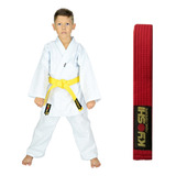 Kimono Karate Infantil Start + Faixa Padrão Colorida