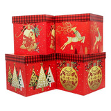 Caja Plegable Navidad Classic 30x30x12 - ¡gigante!