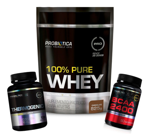 Whey Protein + Bcaa 2400 + Thermogenic Probiotica Oferta