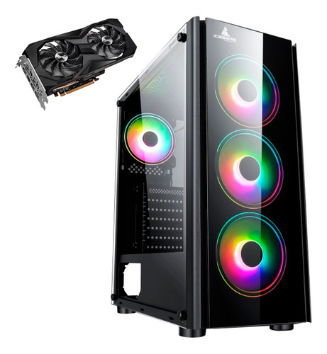 Pc Torre Gamer Cpu Ryzen 5 5600x 32 Ram T Video Rx 6600 8gb