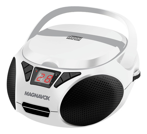 Magnavox Md6924-wh Boombox Portátil De Carga Superior Con