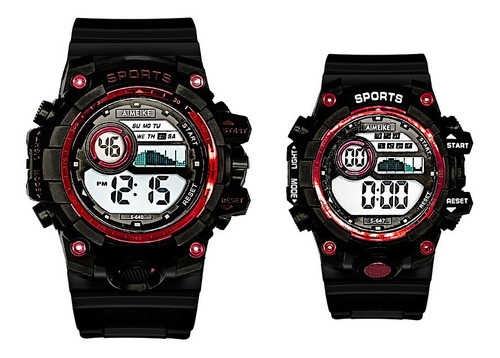 Relojes Pareja Digital Resistente Al Agua Deportivo+ Estuche