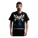 Camiseta Mayhem Demysteris Dom Satanas Rock Activity