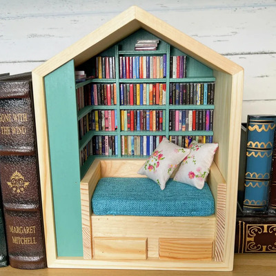 Estantería Para Libros, Adorno De Estantería Minia
