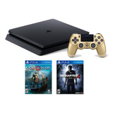 Sony Playstation 4 Slim 1tb + 1 Control Original + 2 Juegos