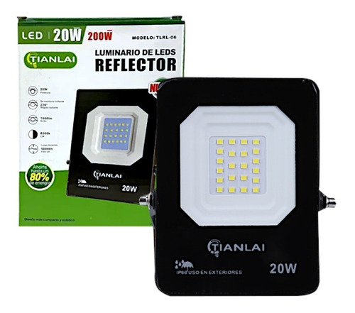 Reflector Lampara Luminaria Led 20w/200w Exteriores 1800lm