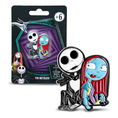 Pines Metálicos El Extraño Mundo De Jack Skellington Disney Negro Jack Y Sally | MercadoLibre