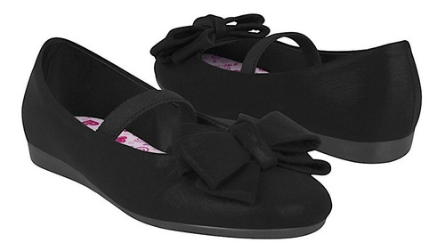 Zapatos Casuales Para Niña Miss Pink 526727 Textil Negro