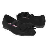 Zapatos Casuales Para Niña Miss Pink 526727 Textil Negro