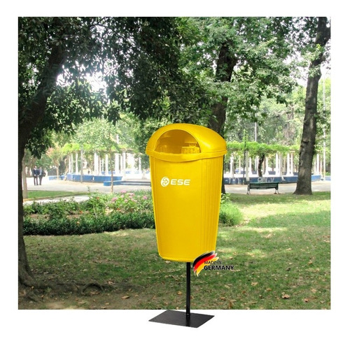 Basurero Urbano Colgante 50lts Amarill Sin Pedestal /dechaus