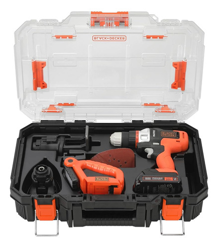 Negro + Decker Matrix 20v Max Kit Combinado Inalámbrico De 4