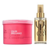 Kit Wella Proteção Da Cor Brilliance Masc 500ml + Óleo 100ml