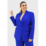 Blazer Formal Roman Fashion /tallas Extras, 1370 (azul Rey)