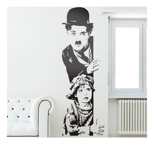 Vinilos Adhesivos Charles Chaplin 35x108cms Varios Diseños