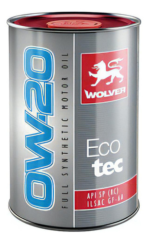 Aceite Wolver Ecotec 0w20 X1lt