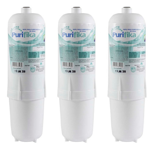 Kit 3 Filtros Compatíveis Purificador Softeverest-policarbon