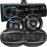 Combo Stereo Bluetooth Nakamichi + Parlantes Pioneer 6x9 Y 6