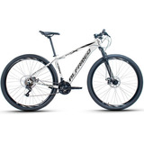 Bicicleta Aro 29 Alfameq Afx Freio Disco 21v Cambios Shimano Tamanho Do Quadro 15   Cor Branco/preto