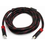 Cable Hdmi 5 Metros V1.4 Full Hd Led Dvd Smart Tv 2 Filtros