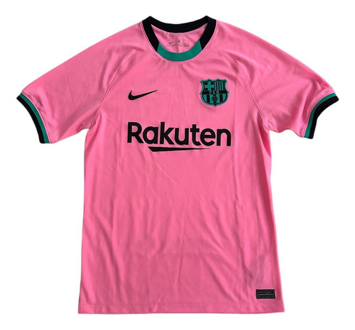 Camiseta De Barcelona, Tercera, Marca Nike, 2020, Talla S