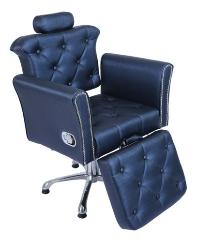Cadeira Poltrona Para Cabeleireiro Reclinavel Com Relax- Lia