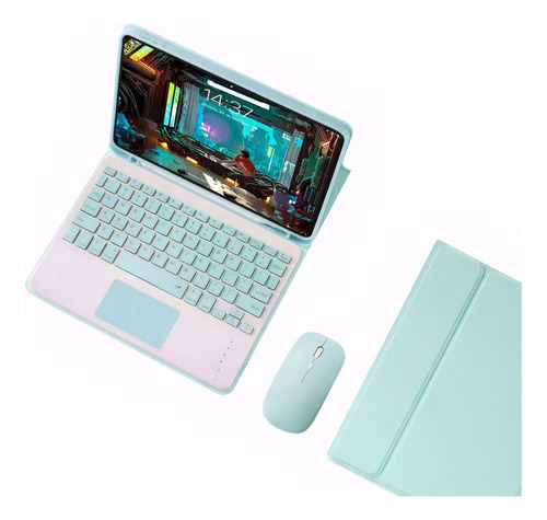 Capa Para iPad Air2 (a1566) 9.7 Pol.+ Teclado Touch + Mouse