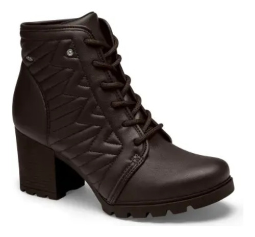 Bota Feminina Original Coturno Cano Curto Medio Salto Grosso