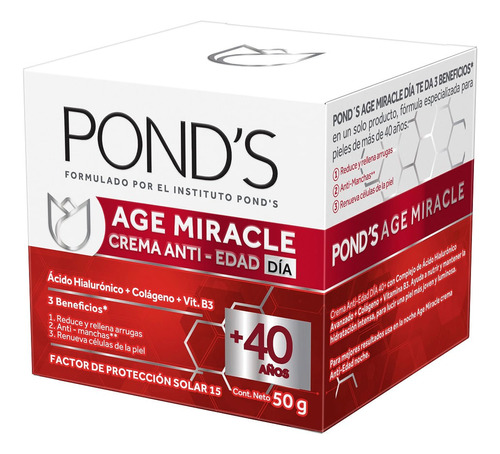 Ponds Age Miracle (crema Pond's Dia +40 - g a $986