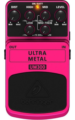 Pedal Para Guitarra Um300 Behringer Ultra Metal