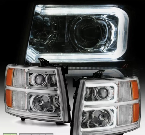 $8000 Par Faros Led Cheyenne Silverado 2007 2008 2012 2013  