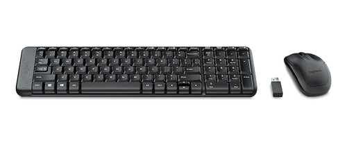 Teclado Inalambrico Logitech Mk220 (combo, Negro) | 66406