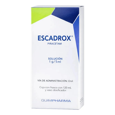 Escadrox Piracetam Solucion 1 G / 5 Ml Con Frasco 120 Ml Quimpharma