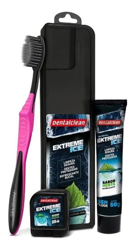 Kit Extreme Ice Estojo+gel Dental+escova+fio