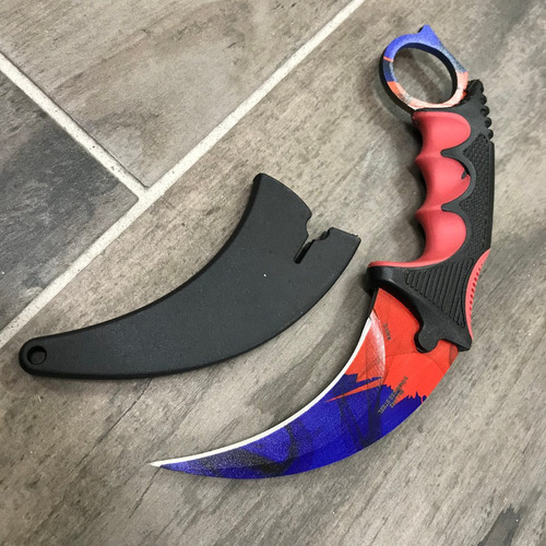 Navaja Claw Karambit Tactica Cuchillo Con Funda Master 1142 Color Mu-1142brd