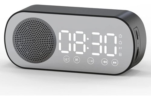 Reloj Despertador Digital Pantalla Led Bluetooth Parlante Fm