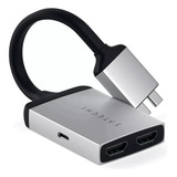Satechi Sttcdhas Type - C Dual Hdmi Adapter A00512 