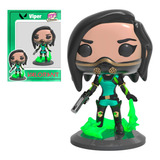 Viper Valorant Estilo Funko Pop Com Arminha E Base