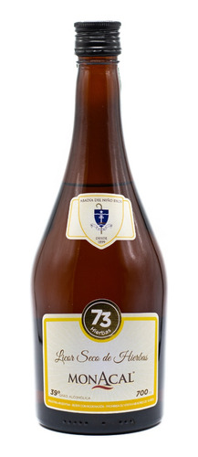 Licor Fino De Hierbas Seco Monacal X 700cc