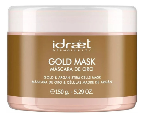Gold Mask Idraet 150gr. De Oro Y Células Madres De Argán. 