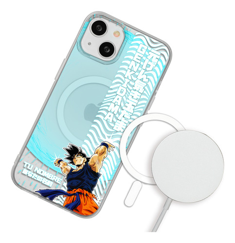 Funda Para iPhone Magsafe Dbz Goku Genkidama Buu Con Nombre