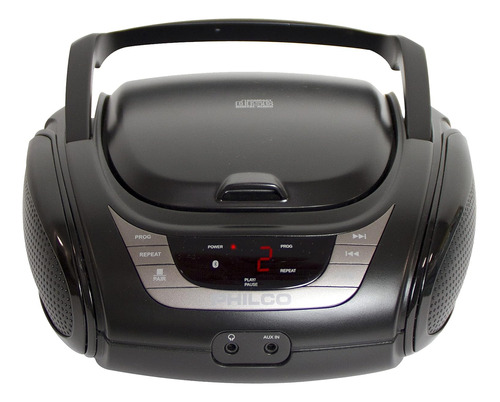 Reproductor Cd/mp3/radio Amfm Con Bluetooth, Philco, Negro