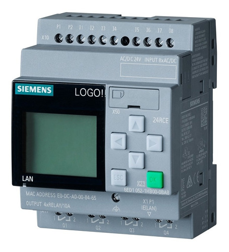 Plc Siemens Logo8 Di8/do4 24v Ac-dc Salida Rele 