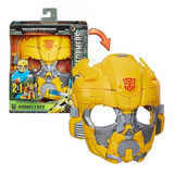 Transformers Boneco Bumblebee Máscara Infantil 2 Em 1 Hasbro