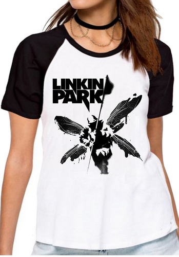 Blusa Feminina Camiseta Linkin Park Soldier Banda Rock Chest