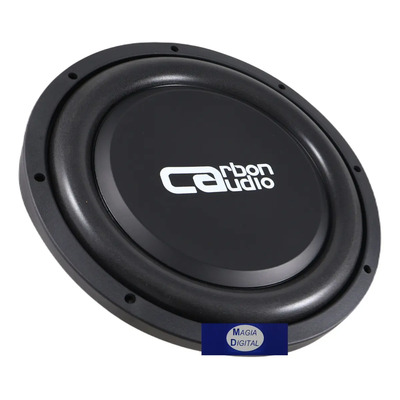 Subwoofer 10 PuLG Plano Carbon Audio Ca-sw40010ft 800watts Color Negro | Envío gratis